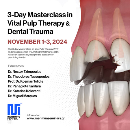 3-Day Masterclass in Vital Pulp Therapy & Dental Trauma