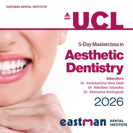 UCL 5 Days Masterclass in Aesthetic Dentistry 2026